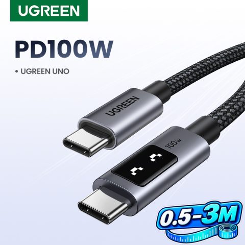 UGREEN UNO Cable USB-C a USB-C PD 100W: Carga rápida y datos