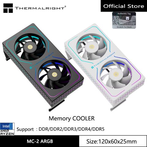 Thermalright MC-2 ARGB: Disipador para RAM con Doble Ventilador