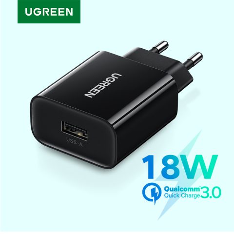 Cargador UGREEN 36W Quick Charge 3.0 con enchufe US