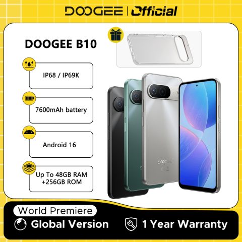 DOOGEE B10: 7600mAh, 256GB y Android 16 para uso intenso