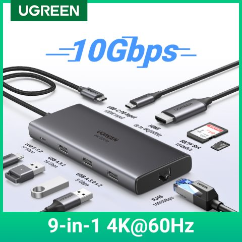 Review del hub UGREEN USB-C: HDMI 4K, red y USB rápido