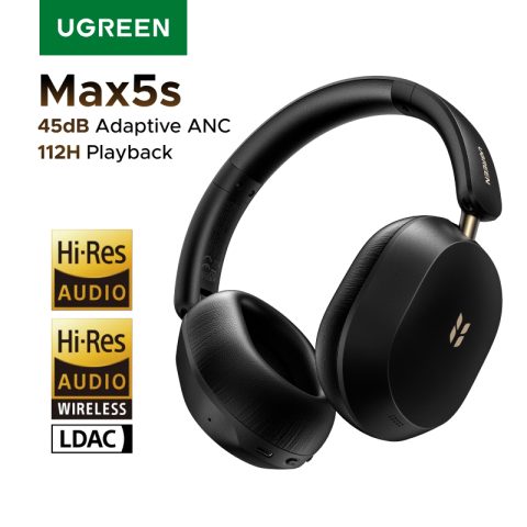 UGREEN Max5s: cancelación de ruido híbrida y 112h de batería
