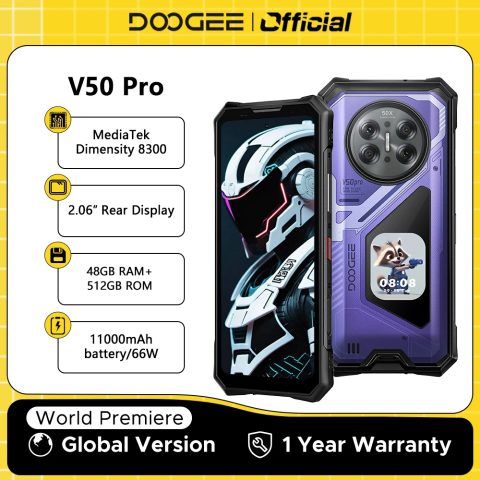 DOOGEE V50 Pro Rugged: 11000 mAh y 200 MP sin concesiones